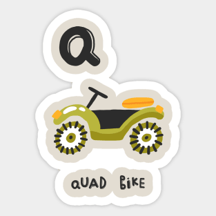 Q is Quad Bike Sticker